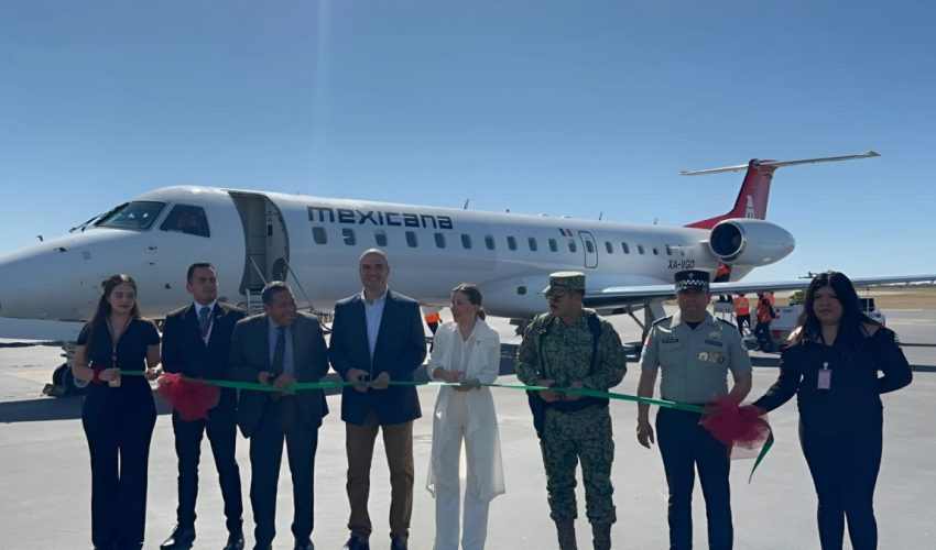 INICIA OPERACIONES VUELO NUEVO LAREDO – CD. VICTORIA – AIFA DE MEXICANA DE AVIACIÓN