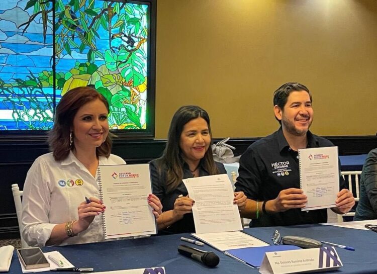 Firman candidatos del PAN acuerdo con la COPARMEX en Matamoros