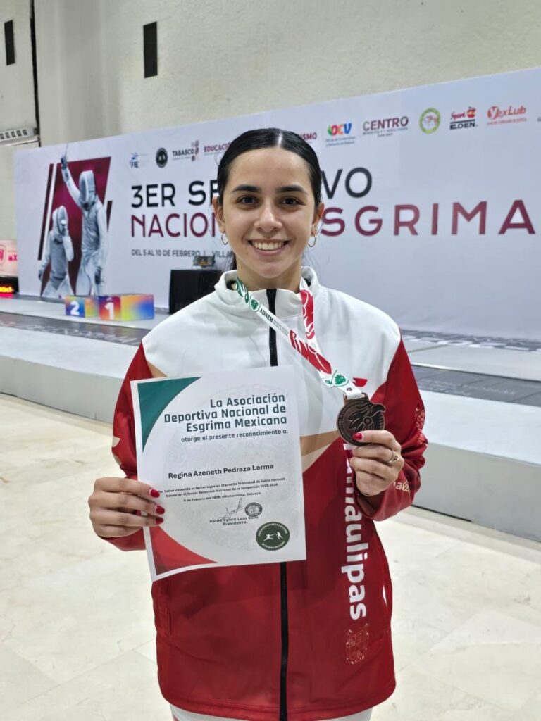 Destacan estudiantes de la UAT en Nacional de Esgrima